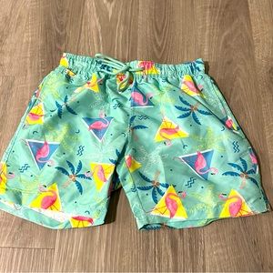 Free Planet Surf & Swim Men’s Flamingo Trunks (SMALL)